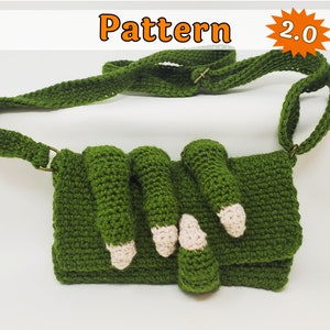 Dragon Claw Clutch Purse Crochet Pattern, printable pdf