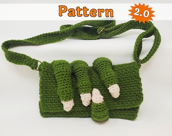 Dragon Claw Clutch Purse Crochet Pattern, printable pdf