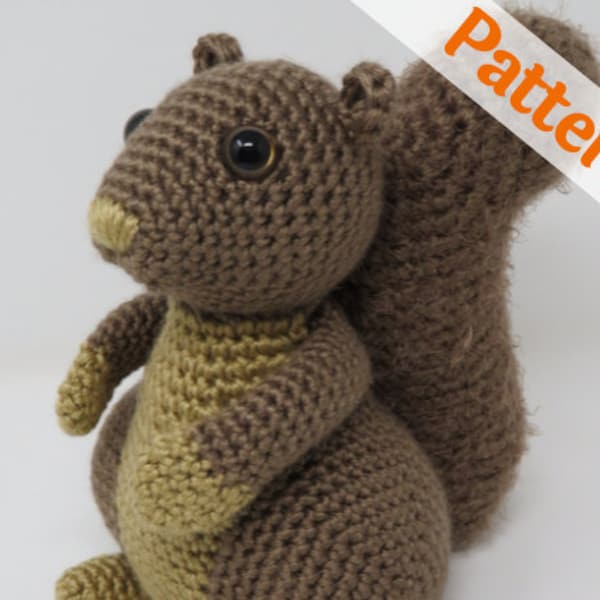 Hygge Squirrel amigurumi CROCHET PATTERN, printable .pdf