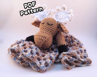 Easy Sleepy Moose Lovey Pattern PDF