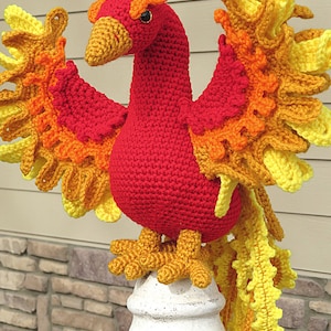 Phoenix Crochet Pattern, Ember, printable pdf image 7