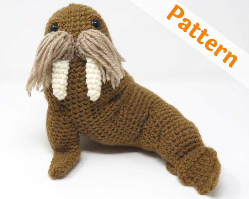 Walter the Walrus Crochet Pattern Printable Pdf Etsy