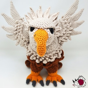 Gryphon Crochet Pattern, Griffin Amigurumi, Anduin, printable pdf image 4