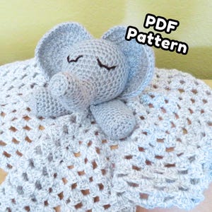 Patrón de manta de bebé de elefante flexible - PDF fácil de DK Yarn