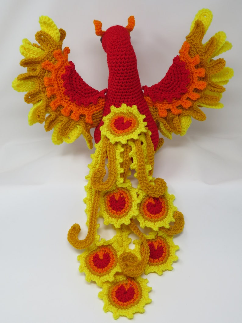Phoenix Crochet Pattern, Ember, printable pdf image 3