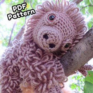 Crochet Baby Sloth Amigurumi Pattern PDF