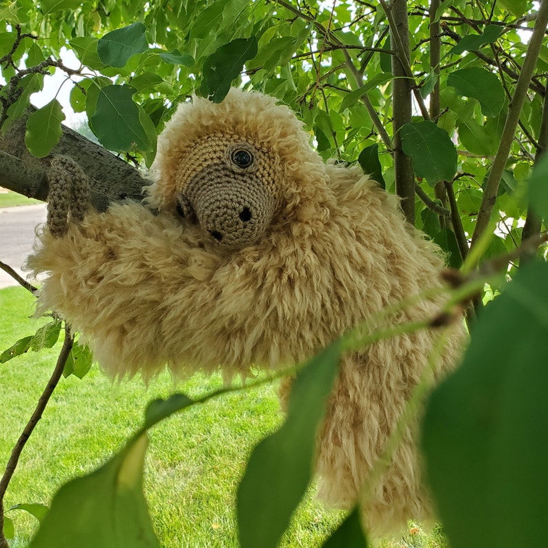 Large Sloth amigurumi crochet pattern 2.0, Amelia, printable pdf image 8