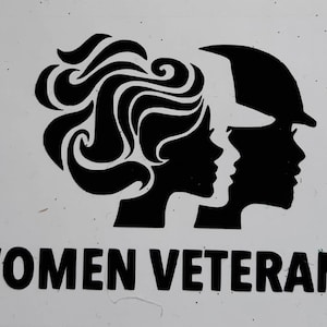 Décalcomanie de vétéran féminine, Décalcomanie de voiture de vétéran de femmes, Décalcomanie de vétéran militaire, Décalcomanie de voiture de vétéran, Vétéran militaire, Ancienne combattante