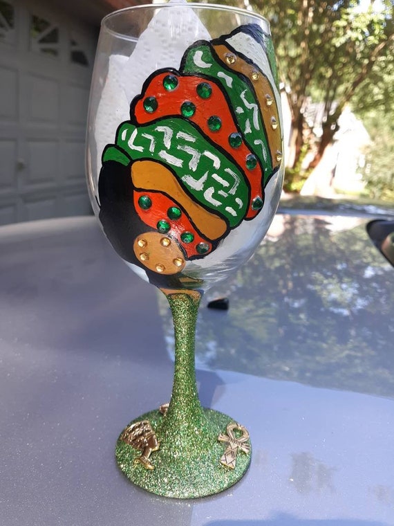 Goddess Wine Glasses African Wine Glass Afrocentric Glass Etsy