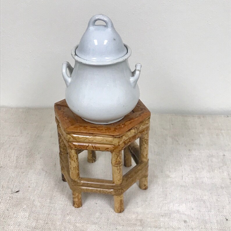 Antique Early English Lidded Sugar Bowl by Henry Alcock /& Co Plain Uplift Pattern White Ironstone Wedding Decor Modern Farmhouse Styl