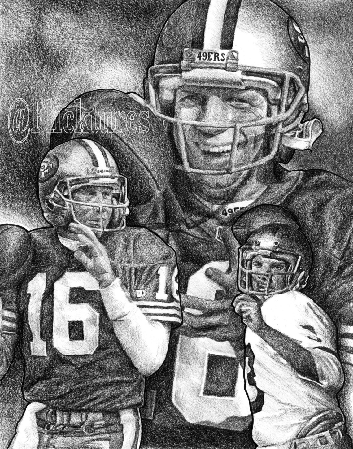 Joe Montana Print Limited Edition Signed and Numbered by the - Etsy