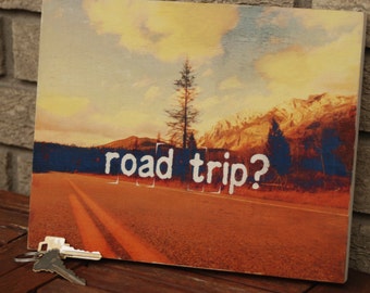 Road Trip? – Wooden Canvas Prints - adventure, wanderlust, freedom, inspirational, driving, insta, roadie, wander, car, drive, pit stop