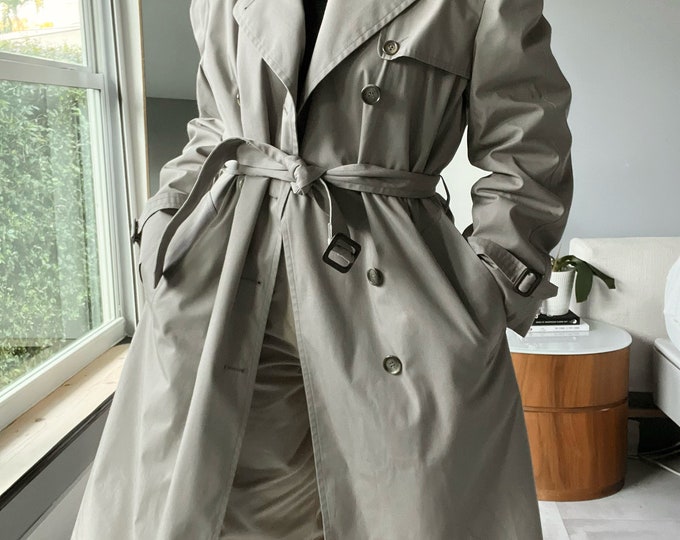 3519 Khaki Double Breasted Coat 