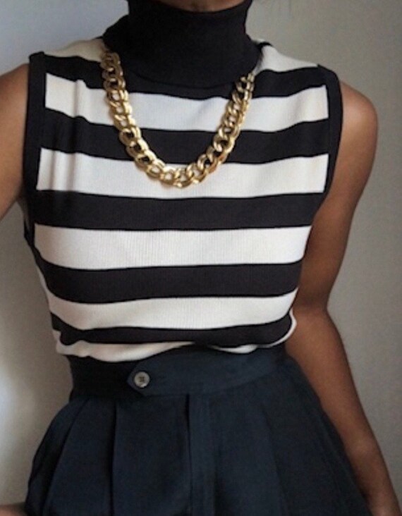 vintage 90s ribbed striped KORS soft essential sle