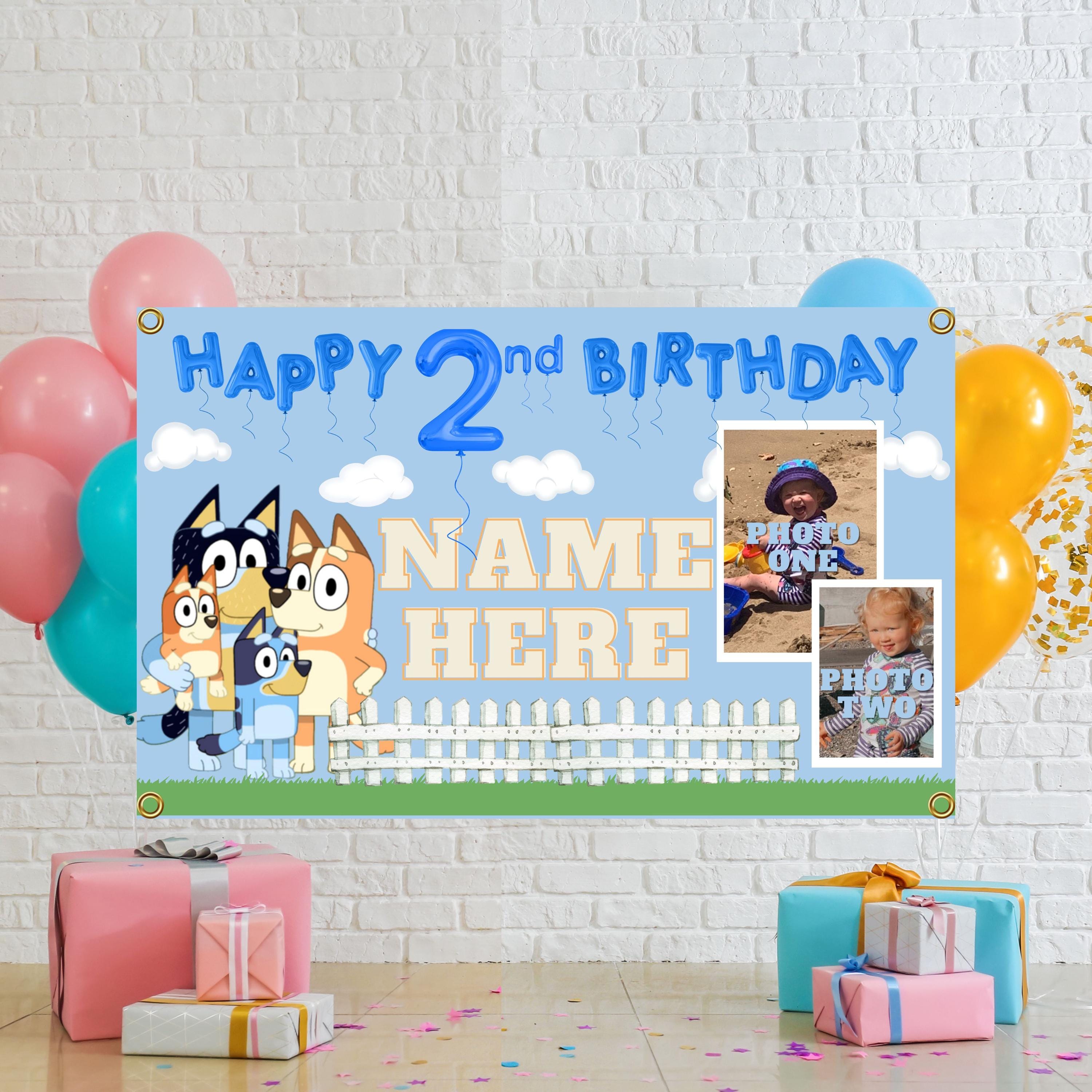 Photo Birthday Banner – Personalized banner with photos.