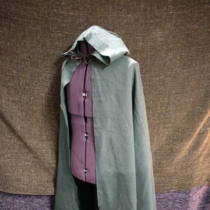 Linen Hooded Cloak | Etsy