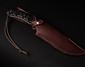 Handmade Leather Sheath for the TOPs Longhorn Bowie