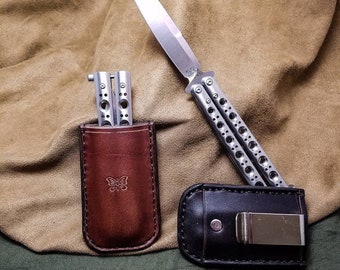 Leather Balisong Sheath