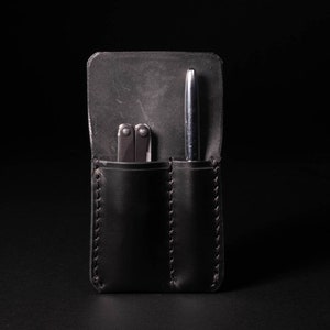 Handmade Leather 2 Slot Pocket Organizer