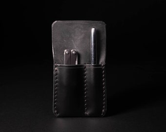 Handmade Leather 2 Slot Pocket Organizer