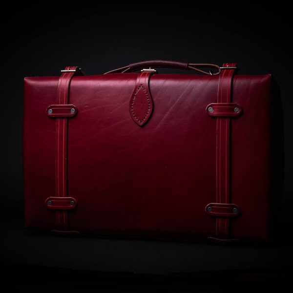 Handmade Leather Suitcase