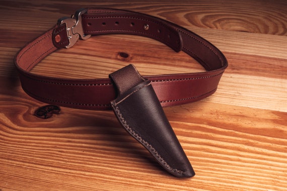 Handmade Leather Sheath for the Benchmade Flyway - Grommet's Leathercraft