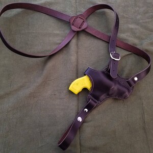 Handmade Leather Shoulder Holster image 7