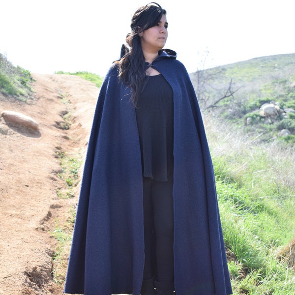 Wool Hooded Cloak