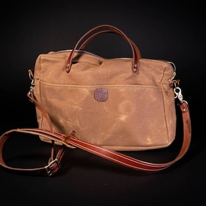 Cartera tipo cartera de lona encerada