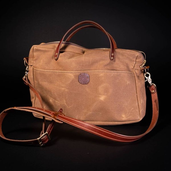 Canvas Briefcase Etsy