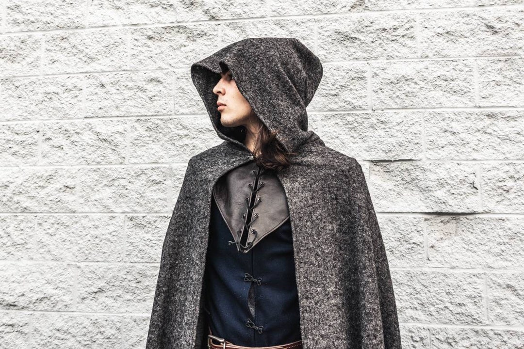 Boiled Wool Hooded Cloak - Etsy