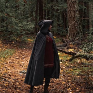 Wool Hooded Cloak
