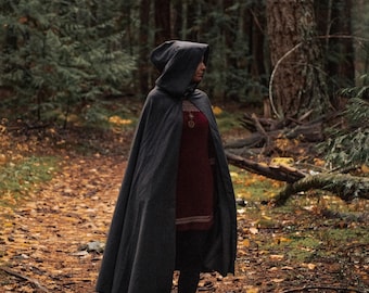 Wool Hooded Cloak