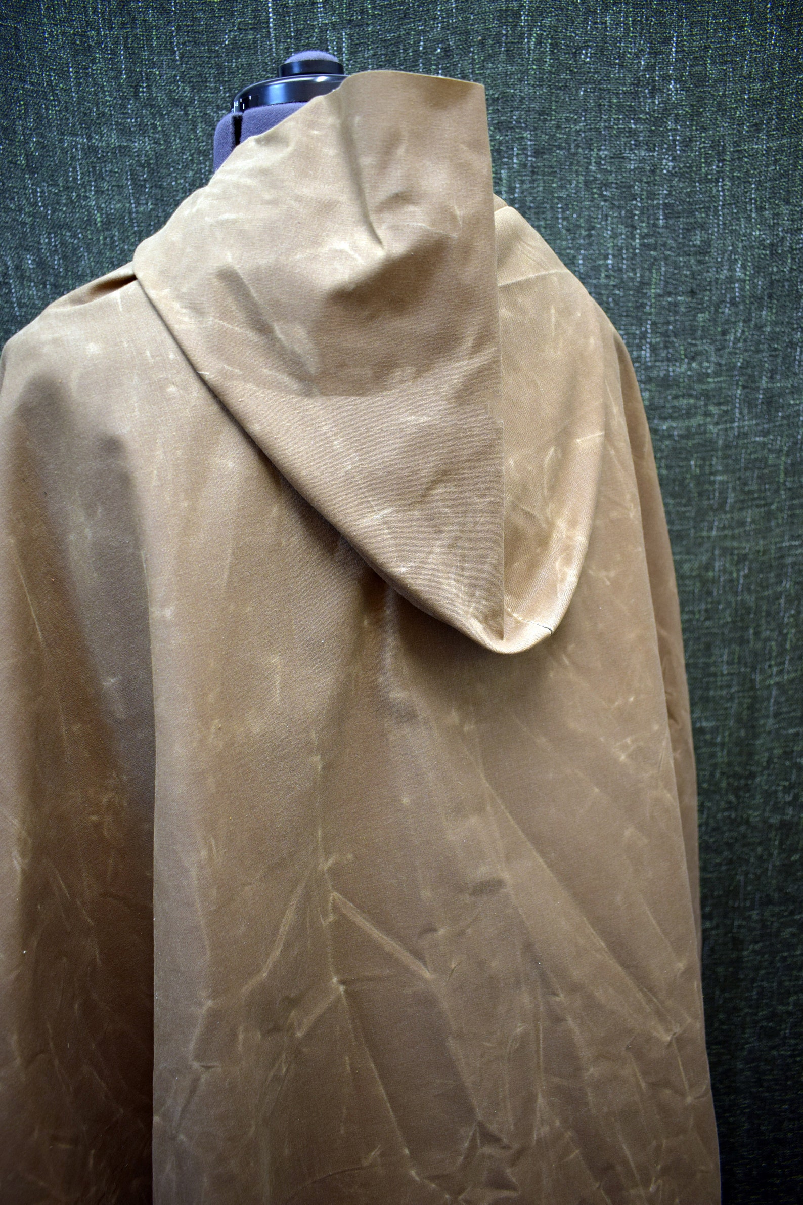 Waxed Canvas Hooded Cloak Etsy