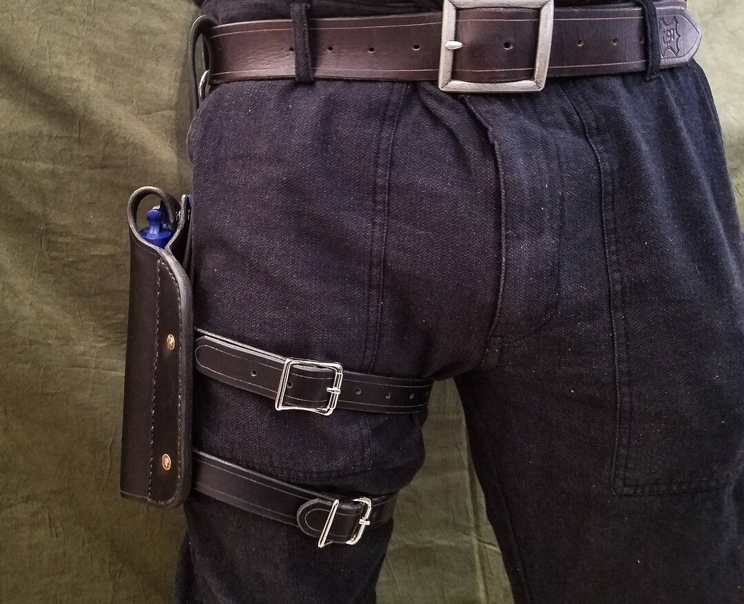 Handmade Leather Thigh Holster Etsy