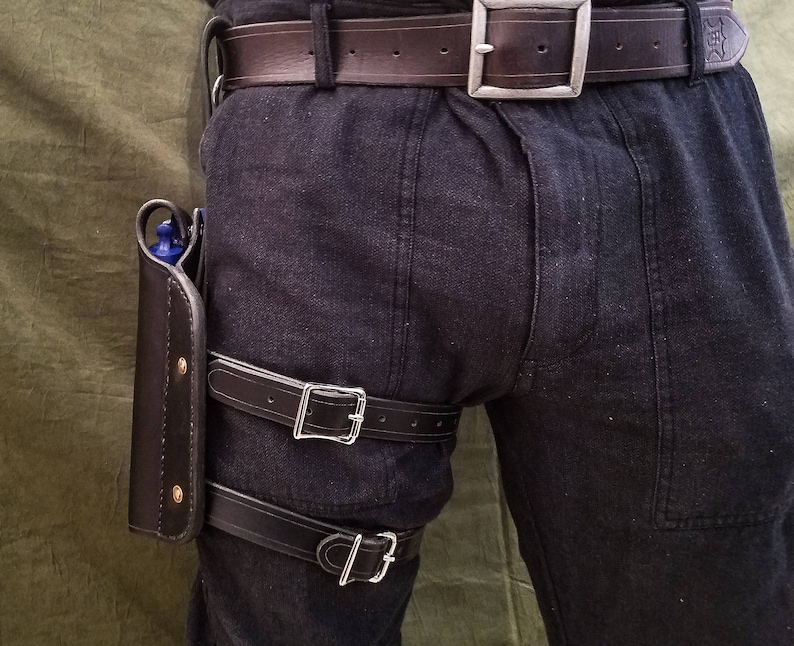 Handmade Leather Thigh Holster Etsy