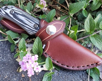 Leather Sheath For The Benchmade Hidden Canyon Hunter