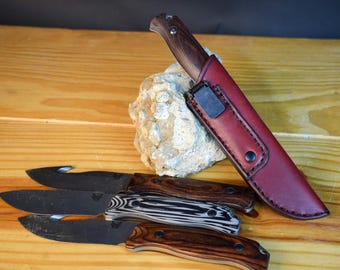 Leather Pocket Sheath for the Benchmade Saddle Mountain Skinner