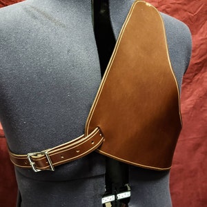 Leder Halbbrustschutz