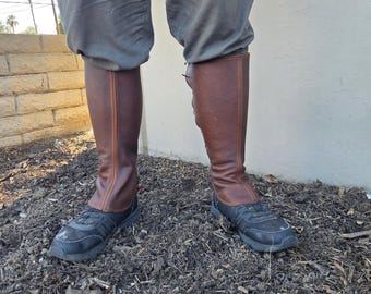 Bison Leather Gaiters