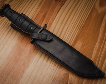 Leather sheath for the Medford USMC Fighter