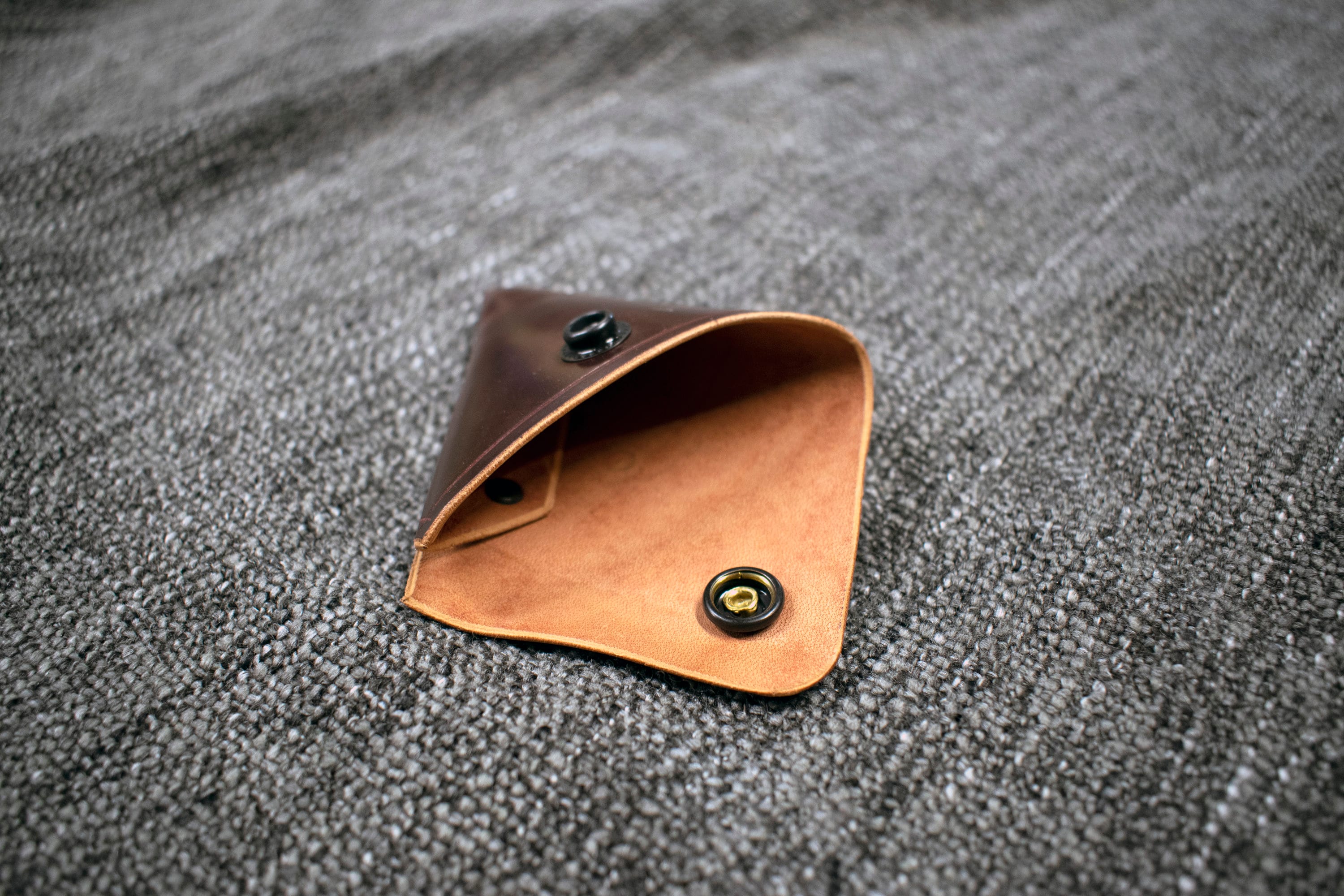 IN STOCK* Handmade Coin Pouch In #8 Burgundy Horween Shell Cordovan