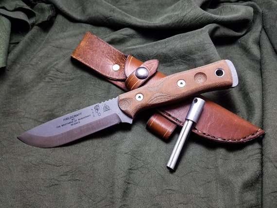 Gaine De Couteau Tanto En Cuir Véritable – Personnalisée – Modèle A905 – Crazy Fox Ltd