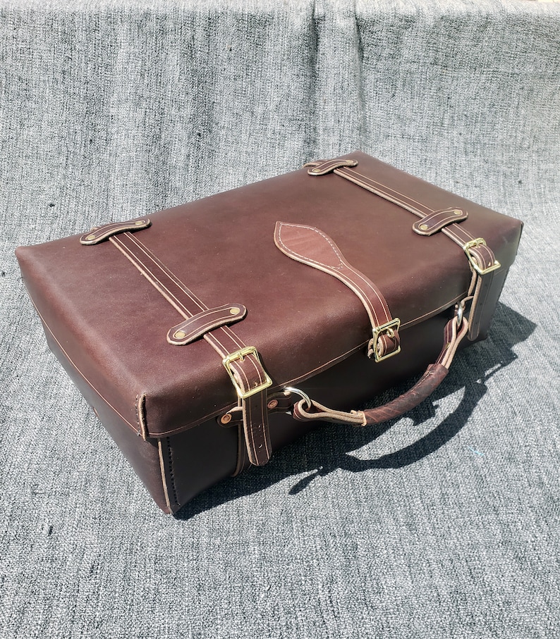 Handmade Leather Suitcase image 2