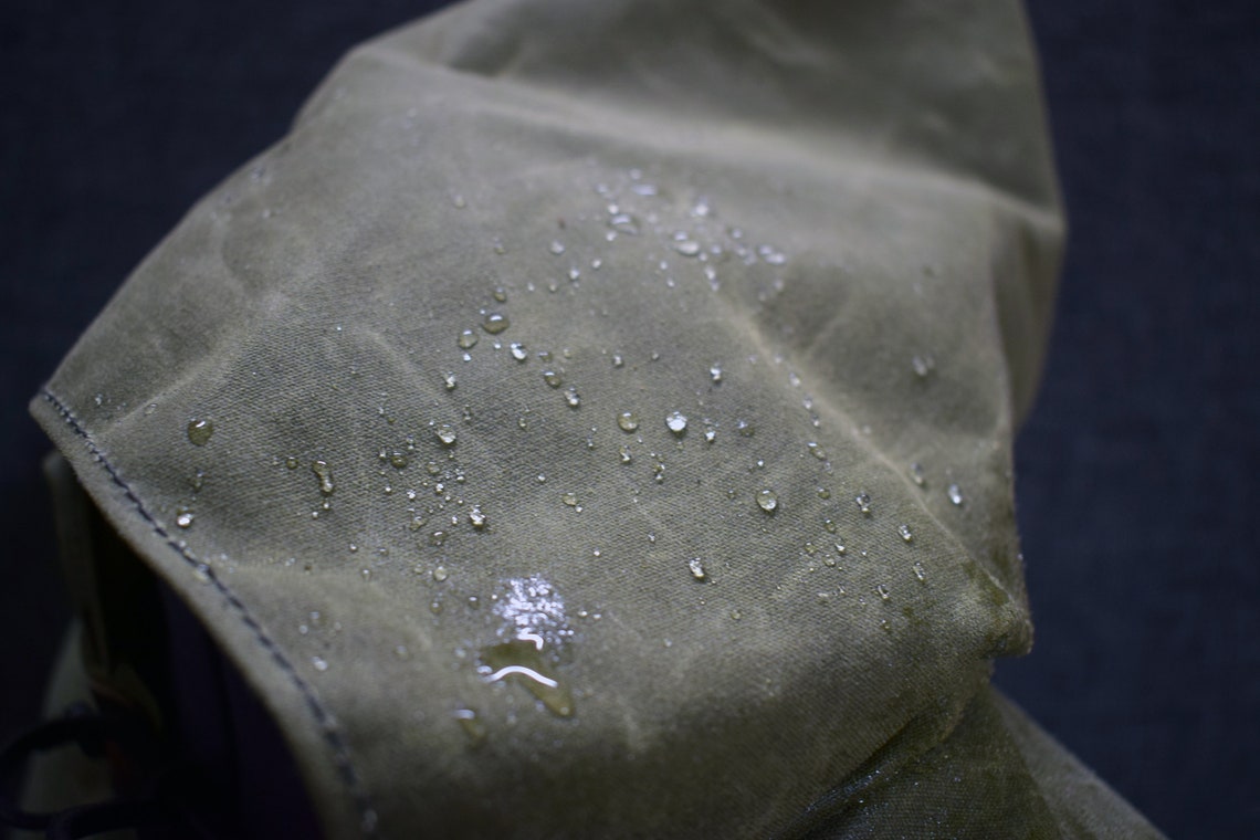 Waxed Canvas Hooded Cloak Etsy