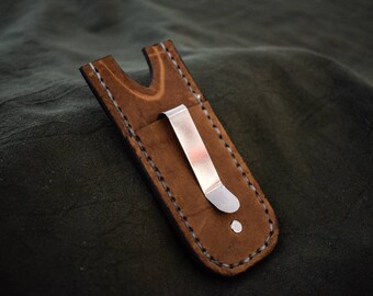 Leather Pocket Slip for the Benchmade Proper W' Pocket Clip 