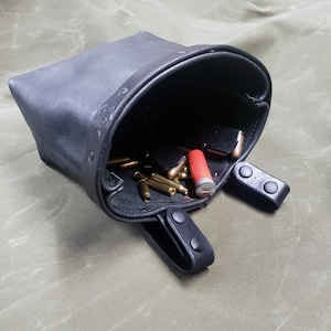 Bison leather Dump Bag