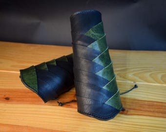 Bison Leather Elven Vambraces