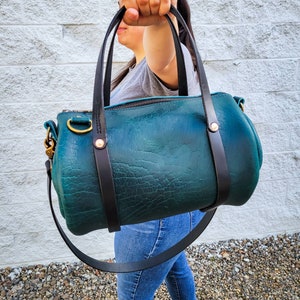 Bison Leather Mini Duffel