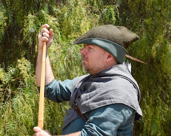 Wool and Linen Bycocket Hat